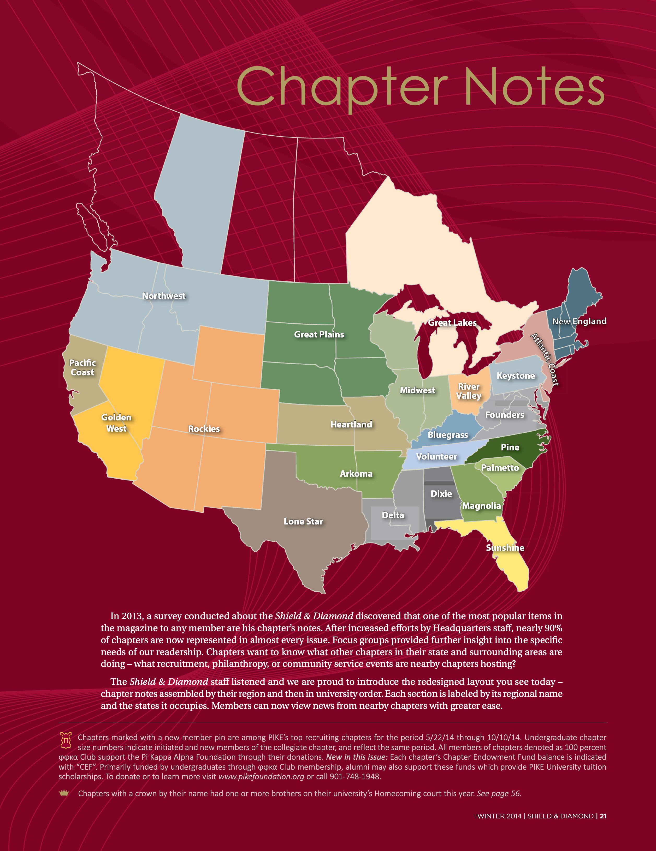 Chapter Notes, Winter 2014